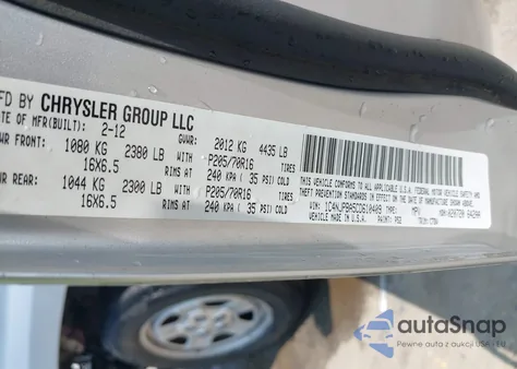 2012 Jeep Patriot Sport из США, поврежденный, VIN 1C4NJPBA5CD610409